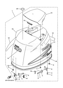 F100BETL drawing FAIRING-UPPER