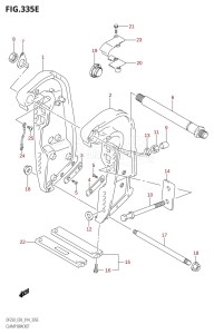 DF250Z From 25003Z-410001 (E03)  2014 drawing CLAMP BRACKET (DF250T:E03)