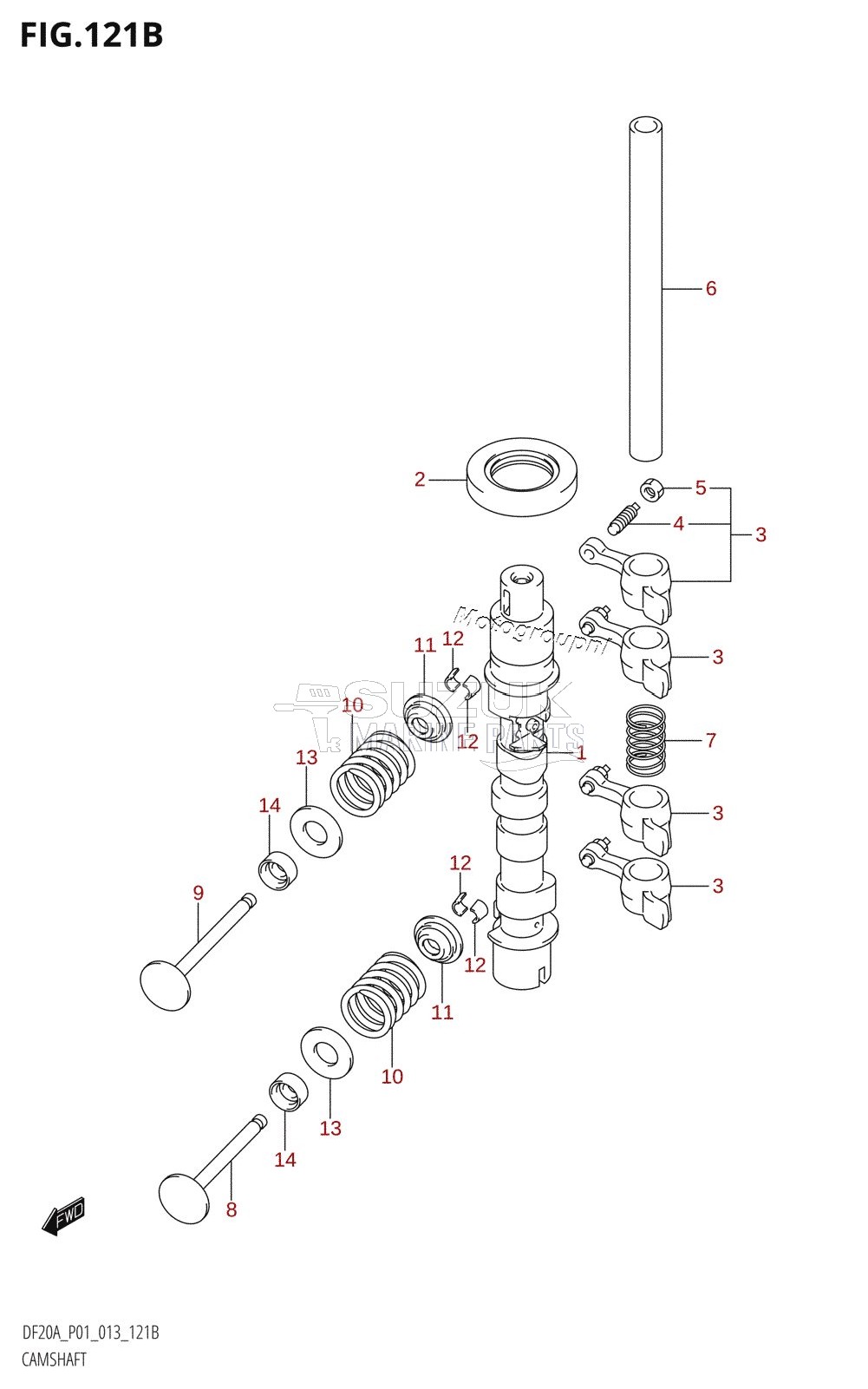 CAMSHAFT (DF9.9BR:P01)