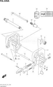 03003F-510001 (2005) 30hp P01 P40-Gen. Export 1 (DF30A  DF30AQ  DF30AR  DF30AT  DF30ATH) DF30A drawing CLAMP BRACKET (DF25A:P01)