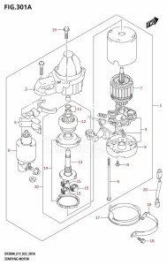 DF300A From 30002P-240001 (E11 E40)  2022 drawing STARTING MOTOR