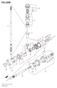 DF175T From 17502F-310001 (E03)  2013 drawing TRANSMISSION (DF150Z:E03)