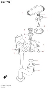 DF250WT From 25005F-440001 (E40)  2024 drawing OIL PUMP