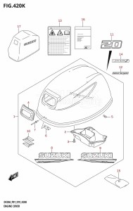 DF9.9B From 00995F-910001 (P01)  2019 drawing ENGINE COVER (DF20A:P01,DF20AR)