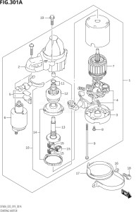 06003F-910001 (2019) 60hp E03-USA (DF60AVT  DF60AVTH) DF60A drawing STARTING MOTOR