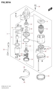 DF250A From 25003P-710001 (E03)  2017 drawing STARTING MOTOR