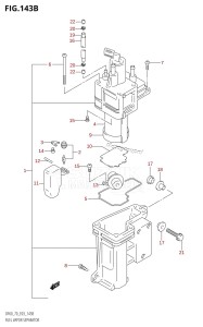 DF70 From 07001F-371001 (E03)  2003 drawing FUEL VAPOR SEPARATOR (X,Y)