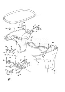 Outboard DF 70A drawing Side Cover