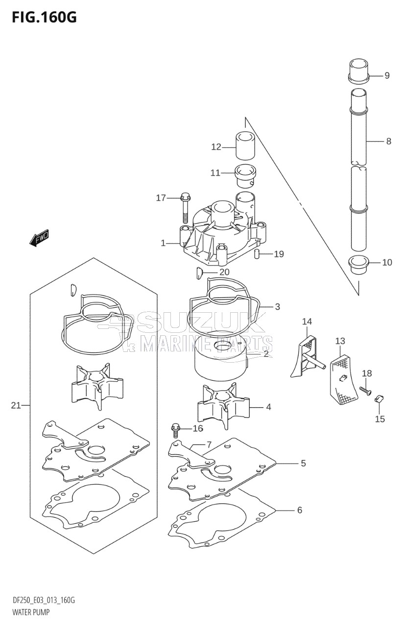 WATER PUMP (DF250ST:E03)