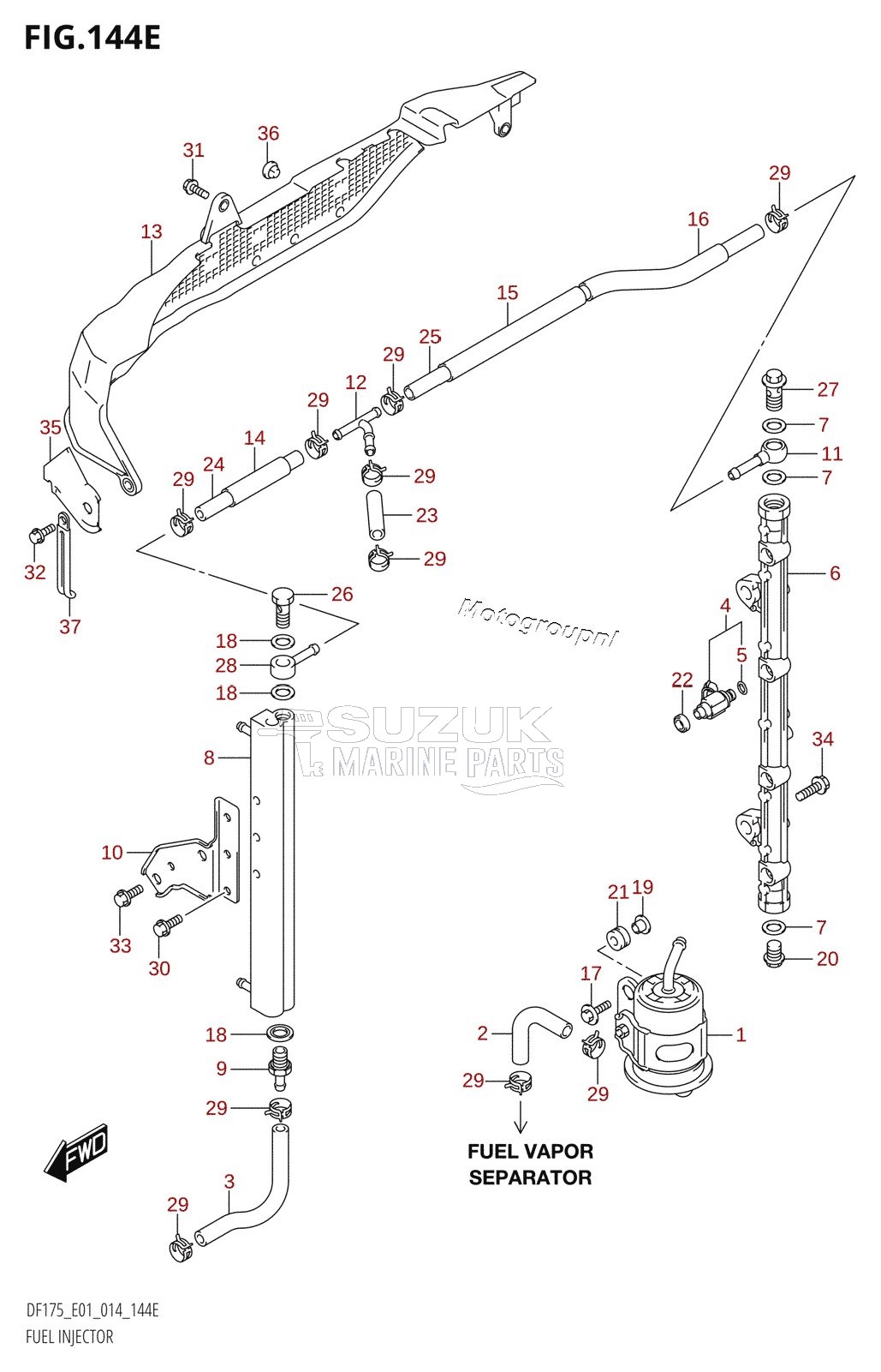 FUEL INJECTOR (DF150Z:E01)