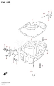 05003F-040001 (2020) 50hp E03-USA (DF50A) DF50A drawing OIL PAN (DF40A,DF50A,DF60A)