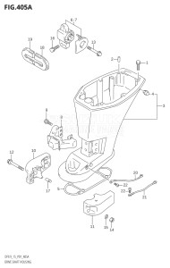 00992F-680001 (2006) 9.9hp P01-Gen. Export 1 (DF9.9K6  DF9.9RK6) DF9.9 drawing DRIVE SHAFT HOUSING