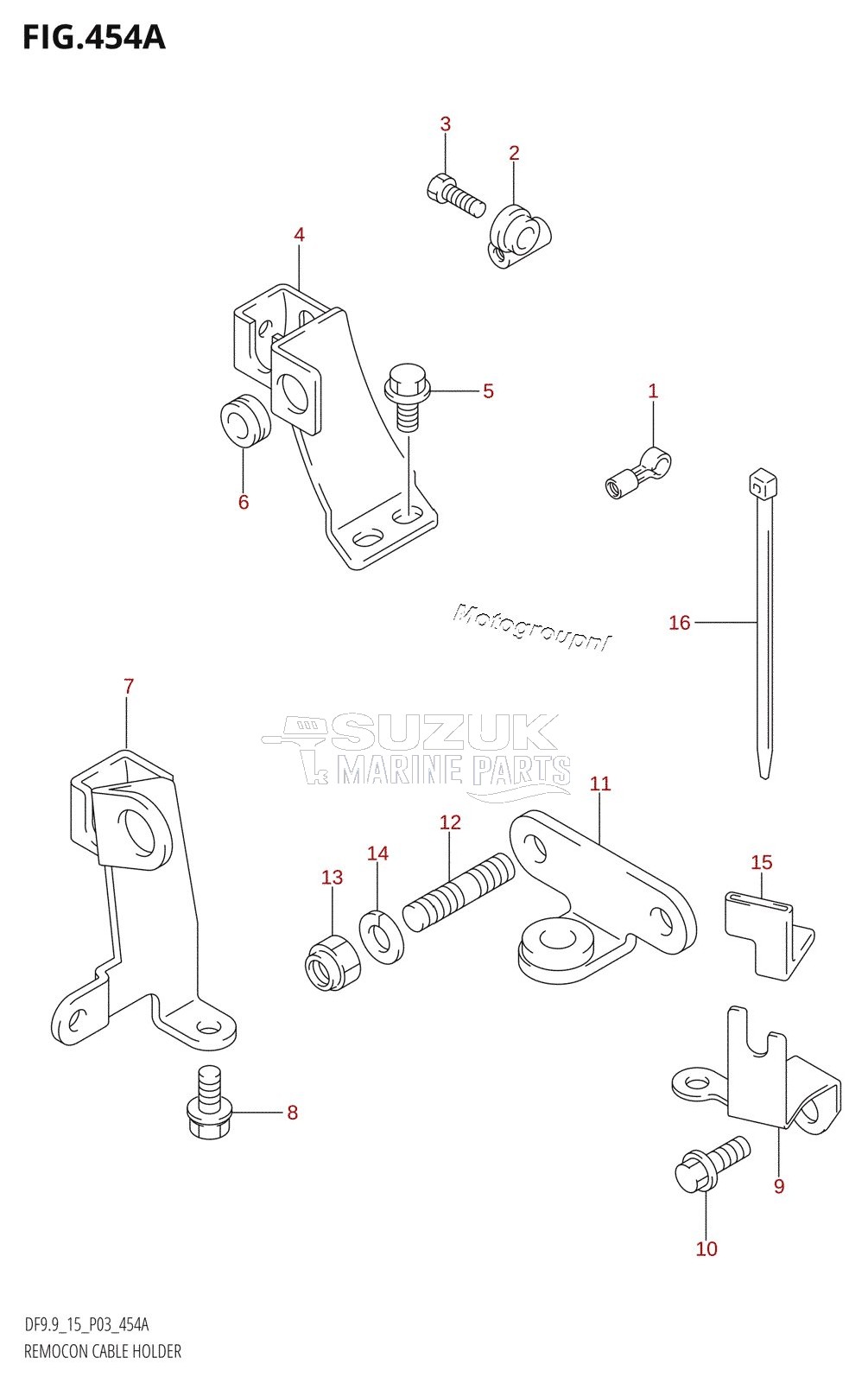 REMOCON CABLE HOLDER (DF9.9R)