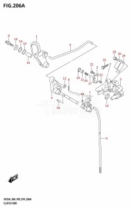 DF25A From 02504F-910001 (P03)  2019 drawing CLUTCH ROD (DF25A,DF25ATH,DF30ATH)