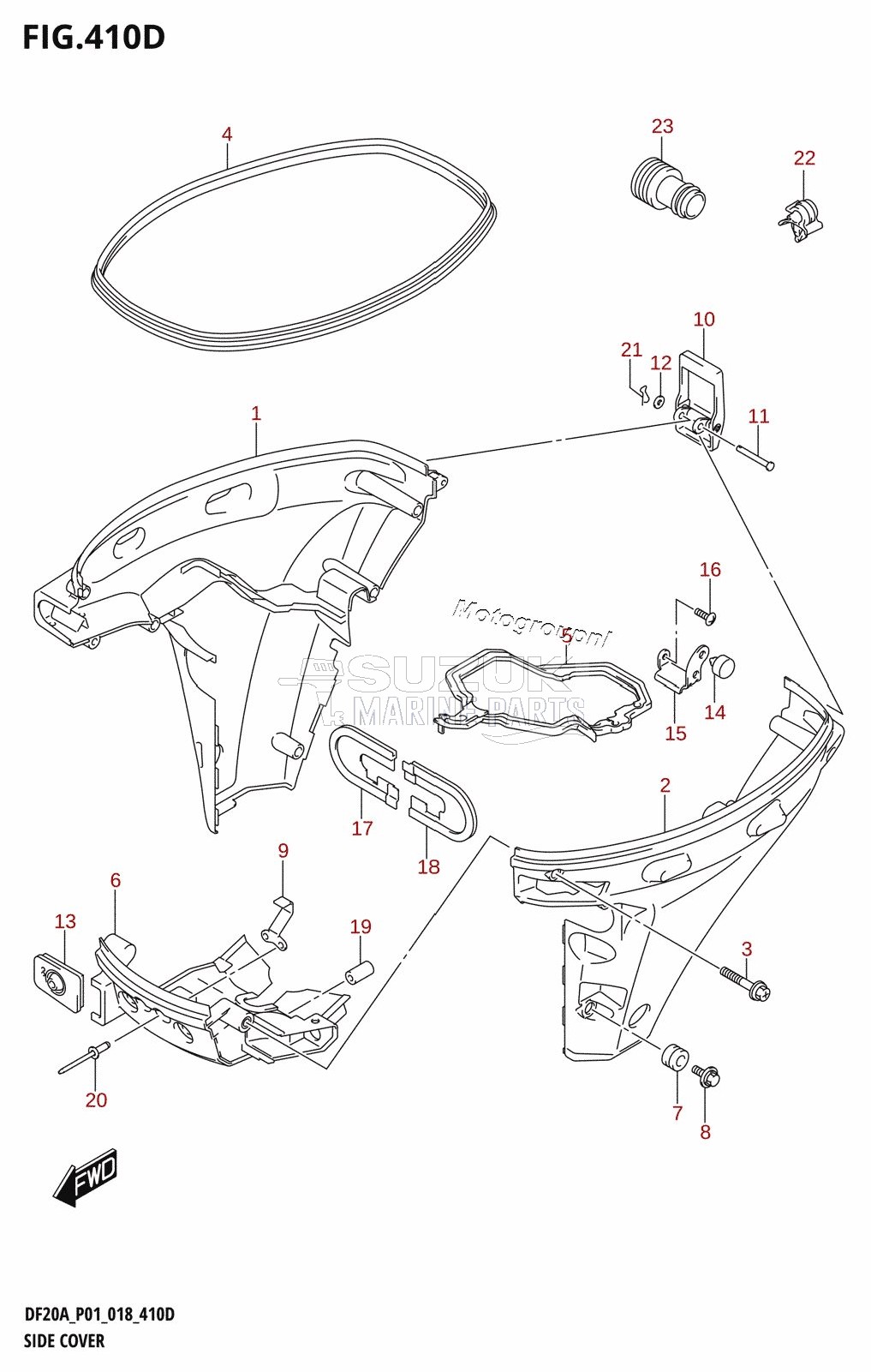 SIDE COVER (DF9.9BTH,DF20ATH)