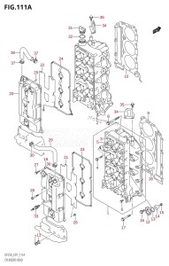 DF250 From 25001F-421001 (E01)  2004 drawing CYLINDER HEAD