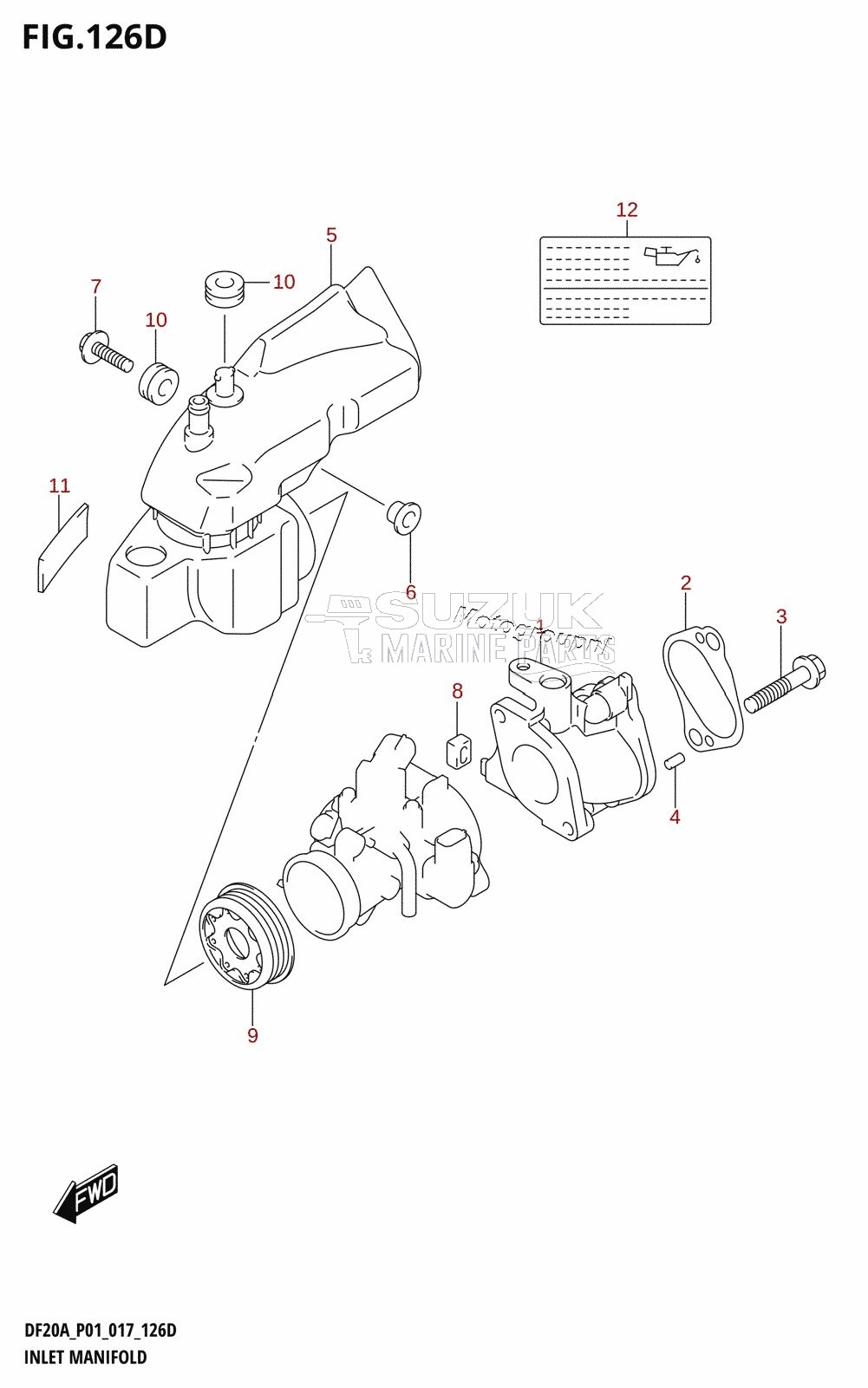 INLET MANIFOLD (DF15A:P01)