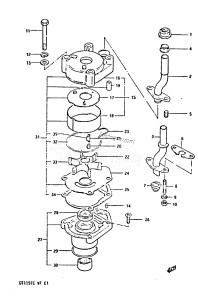 DT140 From 14002-405082 till 406620 ()  1984 drawing WATER PUMP