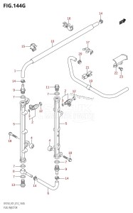 DF200Z From 20002Z-210001 (E01 E40)  2012 drawing FUEL INJECTOR (DF225Z:E01)