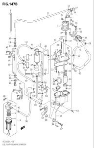 22503Z-110001 (2011) 225hp E01 E40-Gen. Export 1 - Costa Rica (DF225WZ  DF225Z) DF225Z drawing FUEL PUMP / FUEL VAPOR SEPARATOR (011)