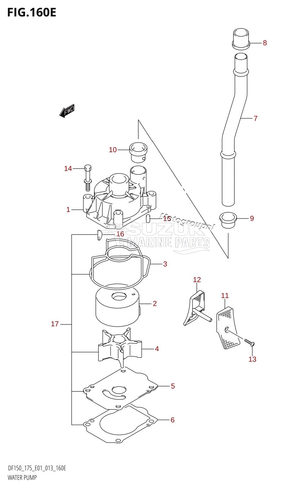 WATER PUMP (DF175T:E01)