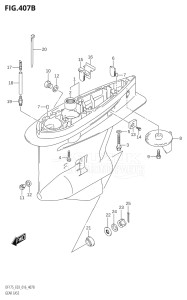 15002Z-610001 (2016) 150hp E03-USA (DF150Z) DF150Z drawing GEAR CASE (DF150TG:E03)