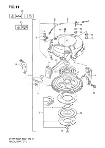 DT40 From 04003K-151001 ()  2001 drawing RECOIL STARTER