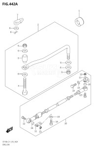 14003Z-610001 (2016) 140hp E11 E40-Gen. Export 1-and 2 (DF140AZ) DF140AZ drawing DRAG LINK