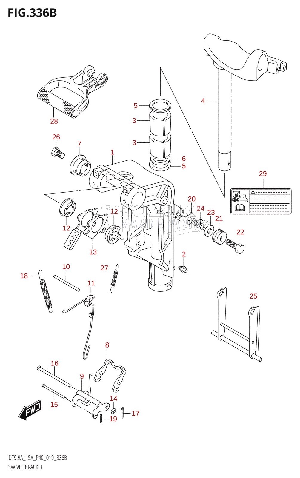 SWIVEL BRACKET (DT9.9A:P40,DT15A:P40)