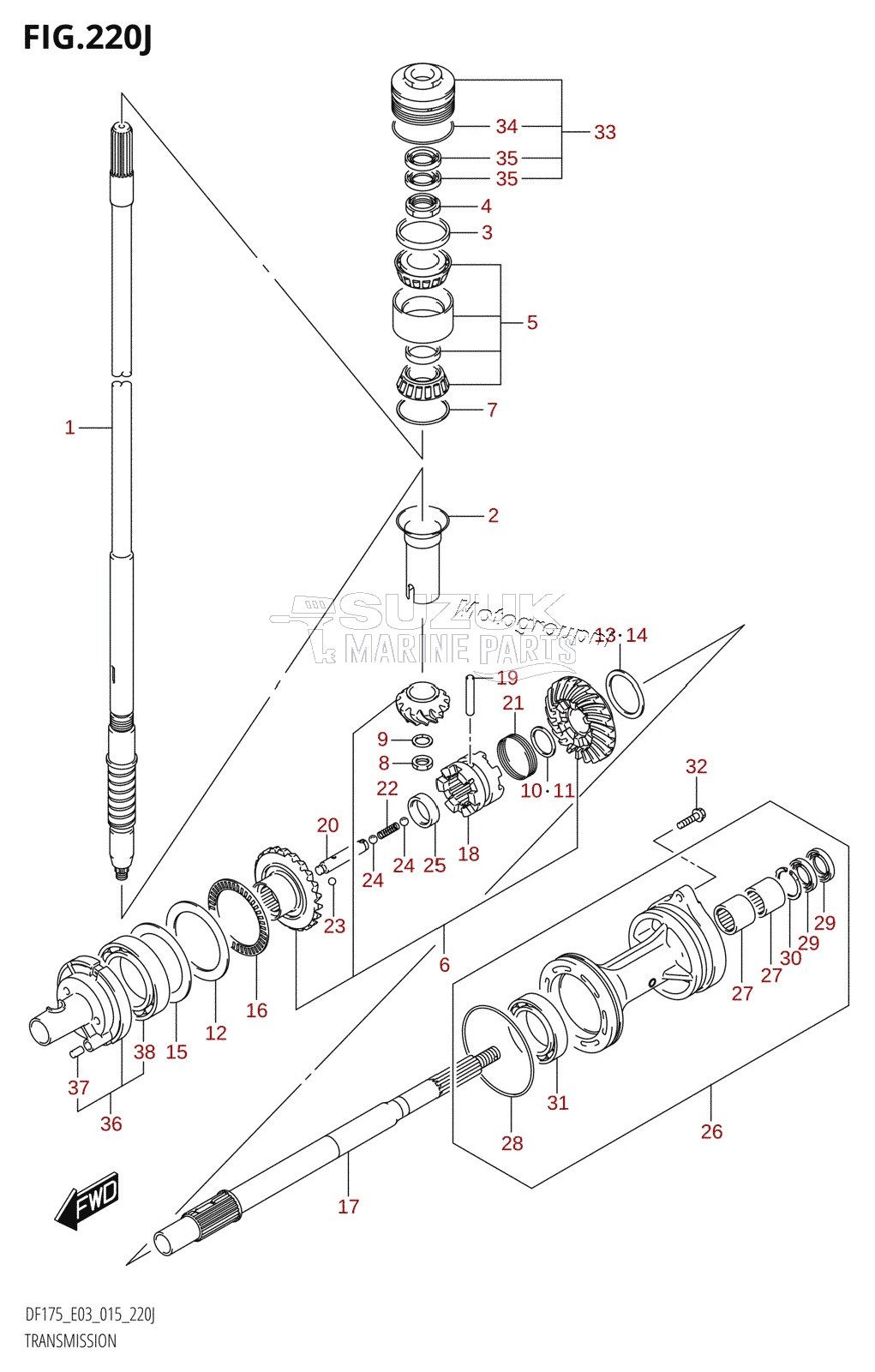 TRANSMISSION (DF150ST:E03)