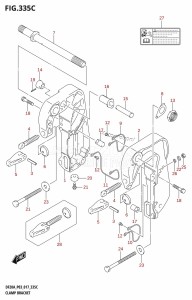 DF20A From 02002F-710001 (P03)  2017 drawing CLAMP BRACKET (DF9.9BT:P03)