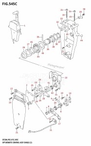 DF20A From 02002F-510001 (P03)  2015 drawing OPT:REMOTE CONTROL ASSY SINGLE (2) (DF9.9BT:P03)