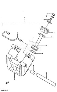 DT85 From 8501-410444 till 412597 ()  1984 drawing TRIM CYLINDER (MODEL VE /​ VF)