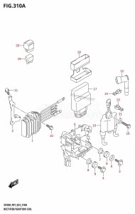 DF20A From 02002F-140001 (E01 P01 P40)  2021 drawing RECTIFIER /​ IGNITION COIL (DF9.9B:020)