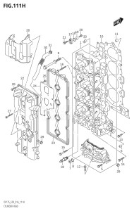 15002F-610001 (2016) 150hp E03-USA (DF150ST  DF150T  DF150TG) DF150 drawing CYLINDER HEAD (DF175ZG:E03)