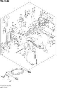 03003F-040001 (2020) 30hp P01 P40-Gen. Export 1 (DF30A  DF30AQ  DF30AR  DF30AT  DF30ATH) DF30A drawing REMOTE CONTROL ((DF25AT,DF30AT):(020,021))