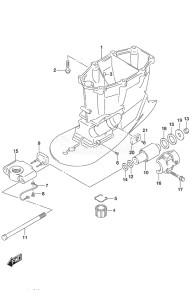 Outboard DF 300AP drawing Drive Shaft Housing w/Transom (X)