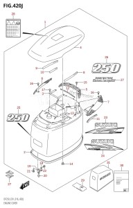 DF250 From 25003F-610001 (E01 E40)  2016 drawing ENGINE COVER (DF250T:E01,DF250Z:E01)