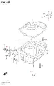 06003F-910001 (2019) 60hp E01 E40-Gen. Export 1 - Costa Rica (DF140AZ  DF60AVT  DF60AVTH) DF60A drawing OIL PAN (DF40A,DF40AST,DF50A,DF60A)