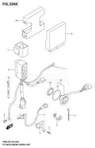 DF60A From 06003F-810001 (E01 E40)  2018 drawing PTT SWITCH /​ ENGINE CONTROL UNIT (DF60AVT:E01,DF60AVTH:E01)