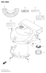 DF150Z From 15002Z-510001 (E03)  2015 drawing SILENCER /​ RING GEAR COVER (DF175ZG:E03)