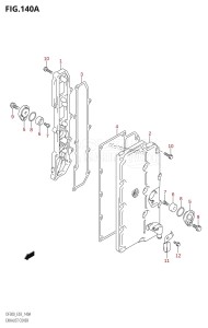 DF300 From 30002F-110001 (E03)  2011 drawing EXHAUST COVER