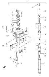 DT150STCL From 15002-971001 ()  1999 drawing SHIFT ROD