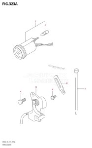 DF70 From 07001F-421001 (E01 E40)  2004 drawing TRIM SENDER