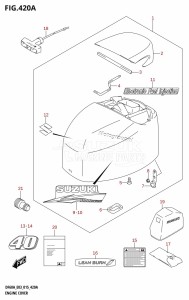 DF60A From 06003F-510001 (E03)  2015 drawing ENGINE COVER (DF40A:E03)