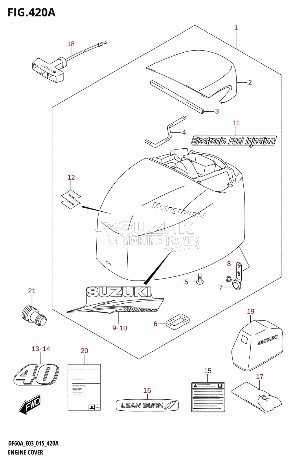 ENGINE COVER (DF40A:E03)