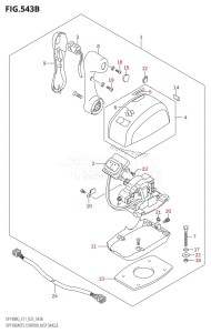 DF115BG From 11505F-240001 (E40)  2022 drawing OPT:REMOTE CONTROL ASSY SINGLE (022,023)