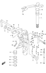 Outboard DF 140A drawing Swivel Bracket