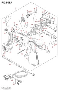 04003F-340001 (2023) 40hp E01 E11-Gen. Export 1-and 2 (DF40A  DF40AQH  DF40AT  DF40ATH) DF40A drawing OPT:REMOTE CONTROL (SEE NOTE)