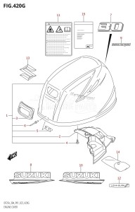 DF25A From 02504F-340001 (P01)  2023 drawing ENGINE COVER (020:(DF30AT,DF30ATH))